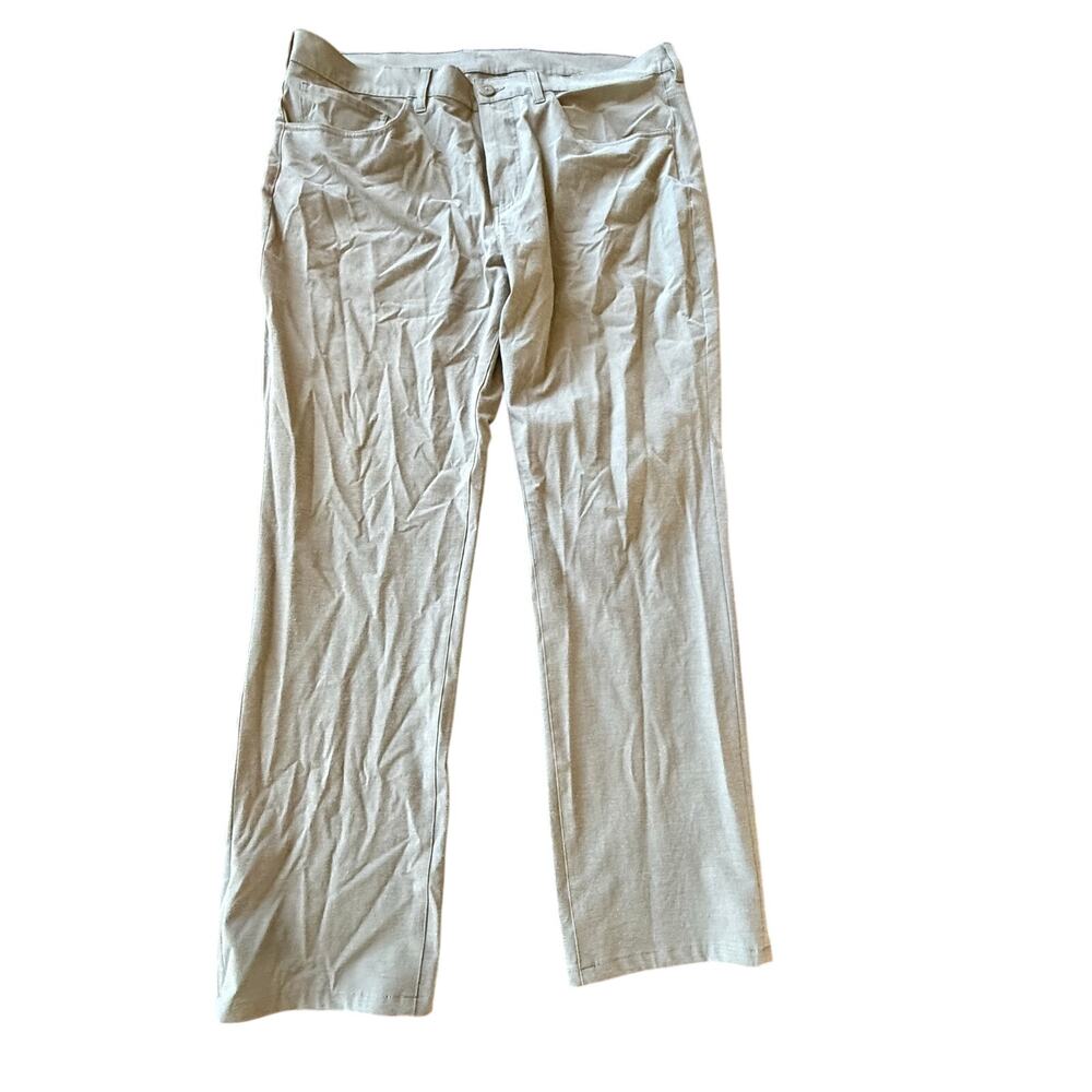 Callaway Mens Performance Golf Chino Pants 36X30 Blue Gray Straight Comfy Work